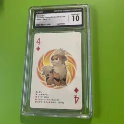 CGC 10 : Growlithe Kyurem Pokemon Card Playing Card TCG White 2 Japanese 2012 - Image 2