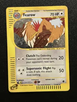Fearow 011/165 Expedition Base Set Holo Pokemon Card Very Good! WOTC E-Series ! - Image 1