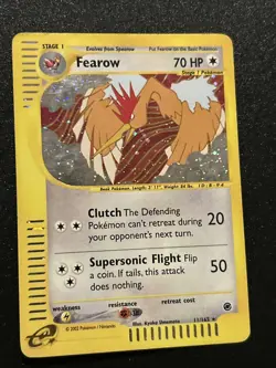 Fearow 011/165 Expedition Base Set Holo Pokemon Card Very Good! WOTC E-Series ! - Image 3