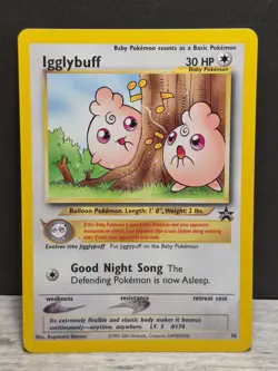 Igglybuff 36/53 Black Star Promo 2001 WOTC Vintage Pokemon Card NM - Image 2