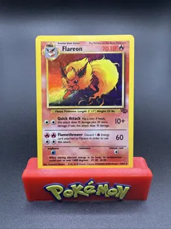 Flareon 3/64 | Base Set Jungle | Holo Rare Pokemon Card MP - Image 1
