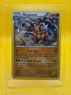 Rhyperior 62/146 XY Cosmo Holo Rare Pokemon Card 2014 Light Play - Image 1