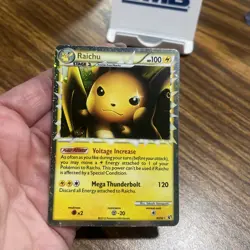 Pokemon TCG Raichu Prime 83/90 HGSS Undaunted Holo Rare Card LP - Image 2