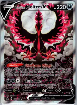 Galarian Moltres V 177/198 Chilling Reign - Pokemon Card - NM - Image 1