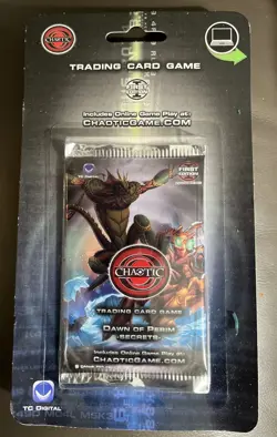 Chaotic DAWN OF PERIM 1st Edition - Factory Sealed 9 Card Booster Pack - Image 1