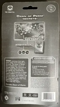 Chaotic DAWN OF PERIM 1st Edition - Factory Sealed 9 Card Booster Pack - Image 2