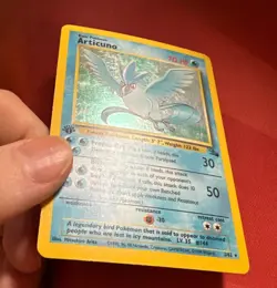 ARTICUNO 2/62 Fossil 1st EDITION HOLO rare Pokemon TCG card READ - Image 3