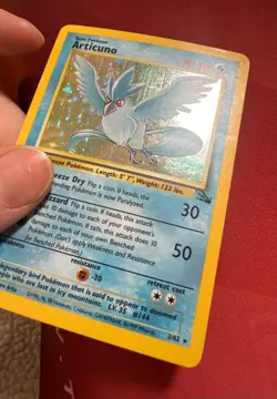 ARTICUNO 2/62 Fossil 1st EDITION HOLO rare Pokemon TCG card READ - Image 4