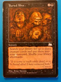 MTG 1x Buried Alive Weatherlight Legacy Magic the Gathering Card x1 HP - Image 1