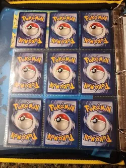 Pokemon Collection Binder Vintage Lot of Cards Holos Rares WoTC 1st Edition Etc - Image 2