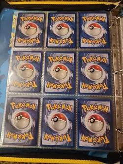 Pokemon Collection Binder Vintage Lot of Cards Holos Rares WoTC 1st Edition Etc - Image 5