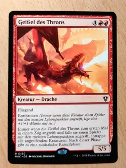 MTG Magic: Geissel des Throns, Scourge of the Throne, Drache, Dragon, DEUTSCH - Image 1