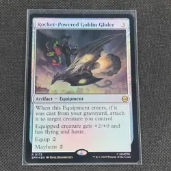 Rocket Powered Goblin Glider - 0172 - R - Foil - Spider-Man - MTG - NM/M - Image 1