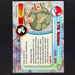 topps Pokemon TV Animation Edition Series 1 Rainbow Holo Foil #76 Golem - Image 2