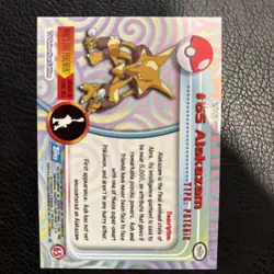 2000 Topps Holo Foil #65 Alakazam Pokemon Card TV Series 1 Nm/vlp - Image 2