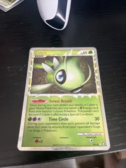 Pokemon TCG Celebi Prime 92/102 Ultra Rare HGSS Triumphant Card 2010 - Image 1