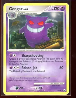 Gengar Non-Holo Rare Platinum Arceus DMG 17/99 Pokemon - Image 1