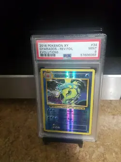 2016 Pokemon Xy Gyarados Rev Foil Evolutions Psa 9 - Image 1