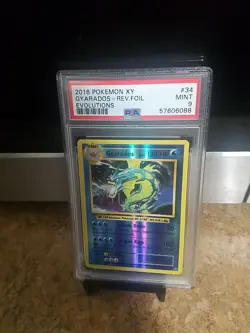 2016 Pokemon Xy Gyarados Rev Foil Evolutions Psa 9 - Image 2