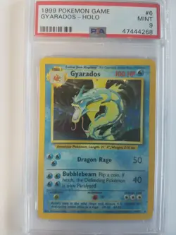 Pokemon Base Set Unlimited Gyarados Holo PSA 9 Mint - Image 1