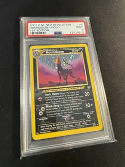 Pokemon Neo Revelation 1st Edition Houndoom PSA 9 Holo Mint - Image 2