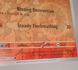 Charmander 004/165 Cosmo Swirl - Reverse Cosmos Holo - S&V 151 Pokemon TCG - Image 2