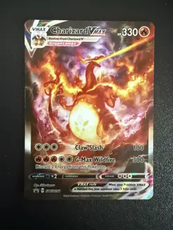 Pokemon TCG Charizard VMAX SWSH261 Promo Alt Art - edge fold - Image 1