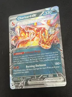 JUMBO Lenticular Charizard ex 054/091 Box Exclusive Promo Pokemon - Image 2