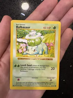 Bulbasaur - 44/102 - WOTC Pokemon Base Set Shadowless - Image 1