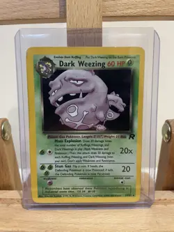 Pokemon TCG HOLO Dark Weezing Team Rocket - Image 1