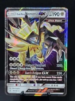 Pokemon Dusk Mane Necrozma GX Ultra Rare SM Ultra Prism 90/156 Holo Lp- - Image 1