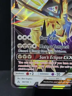 Pokemon Dusk Mane Necrozma GX Ultra Rare SM Ultra Prism 90/156 Holo Lp- - Image 5