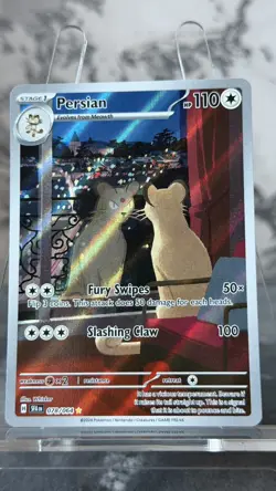 Pokemon TCG Persian 078/064 Shrouded Fable Illustration Full Art Holo Rare UK - Image 3