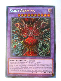 Yugioh! Saint Azamina Suda-En036 Secret Rare Near Mint!! - Image 1