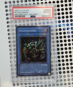 YUGIOH PSA 10 2004 Master collection vol. 1 Relinquished MC1-EN003 Secret Rare - Image 1