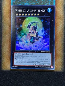 Yugioh Number 87: Queen Of The Night NUMH-EN034 Super Rare NM - Image 1