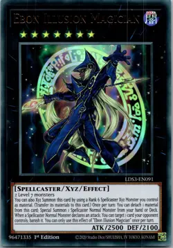 Yugioh Ebon Illusion Magician LDS3-EN091 1st Edition Ultra Rare NM - Image 1