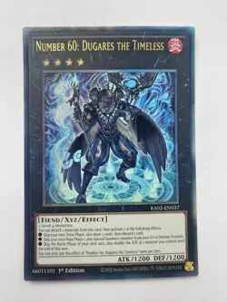 RA02-EN037 Number 60: Dugares the Timeless Ultimate Rare 1st Ed YuGiOh - Image 1