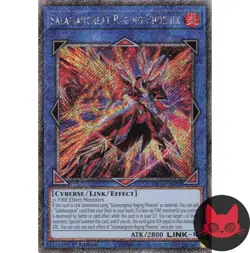 Yugioh Salamangreat Raging Phoenix RA04-EN083 Platinum Secret Rare 1st Ed NM - Image 1