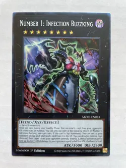 Yu-Gi-Oh! Number 1: Infection Buzzking COLLECTOR'S RARE MZMI-EN023 - Image 1
