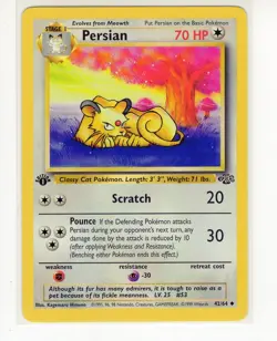 1x Persian 1st Edition Jungle 42/64 Pokemon Card (Ref:DW) - Image 1