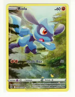 1x ~ESP~ SPANISH Riolu GG26 Crown Zenith Pokemon Card (z1) - Image 1