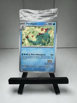 Sealed Pokemon TCG Feraligatr and Pikachu Illustration Contest 2024 Promo Cards - Image 1
