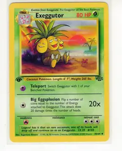 1x Exeggutor 1st Edition Jungle 35/64 Pokemon Card (Ref:DW) - Image 1