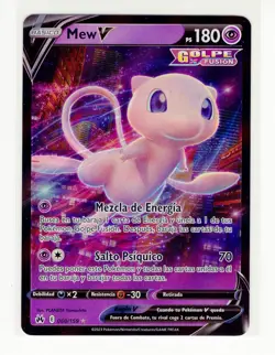 1x ~ESP~ SPANISH Mew V 060/159 Crown Zenith Pokemon Card (z1) - Image 1
