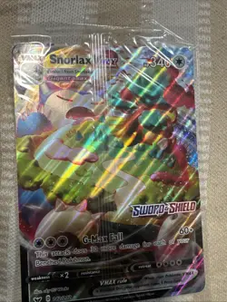 Snorlax VMax Jumbo Card 142/202 Stamped Gamestop Promo Pokemon Sword & Shield - Image 1