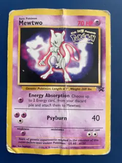 Pokemon TCG Mewtwo 3 Black Star Promo Card First Movie Edition WOTC - Image 1