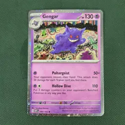 DOUBLE WHOLE SWIRL 🌀💫 Gengar 094/165 151 Club Cosmos Holo Promo Pokemon Card - Image 4