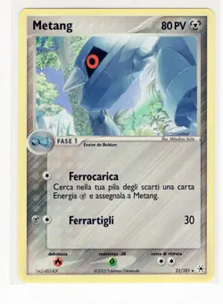 ~ITA~ ITALIAN Metang 21/101 Hidden Legends Pokemon Card (Ref:ST5) - Image 1
