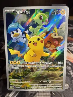 Pikachu SVP 027 Scarlet & Violet Promo Card Paldea Evolved Pokemon - NM/Mint - Image 1